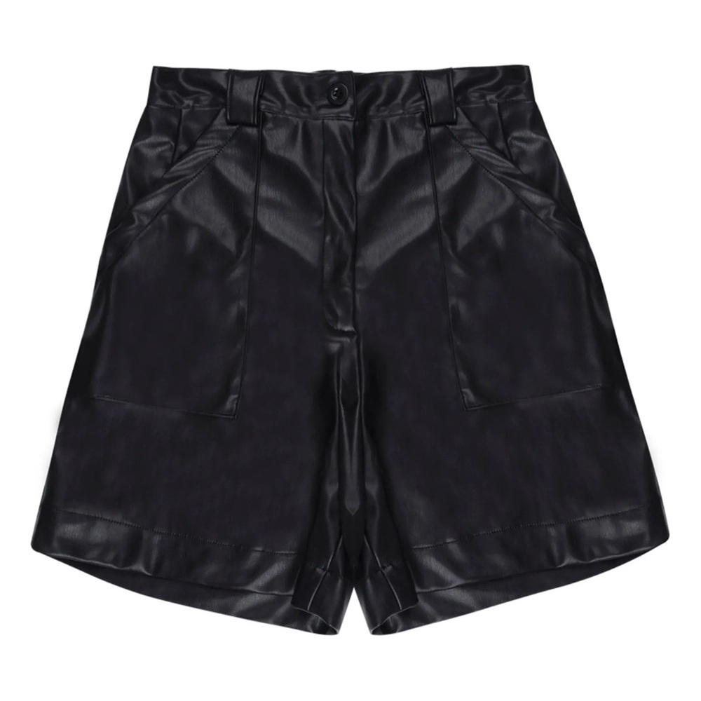 THE NEW SOCIETY 
Recycled Leather Shorts